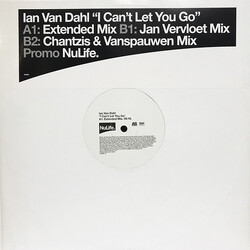 Ian Van Dahl I Can't Let You Go USED VINYL 12INCH SINGLE PROMO