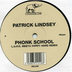 Patrick Lindsey Phonk School USED VINYL 12INCH 45 RPM