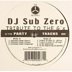 DJ Sub Zero Tribute To The G's USED VINYL 12INCH