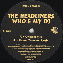 The Headliners (2) Who's My DJ USED VINYL 12INCH