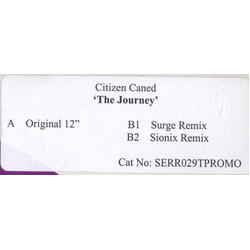 Citizen Caned The Journey USED VINYL 12INCH PROMO WHITE LABEL