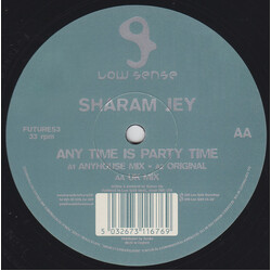 Sharam Jey Any Time Is Party Time USED VINYL 12INCH 33 S RPM