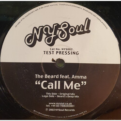 The Beard / Amma Call Me USED VINYL 12INCH TEST PRESSING