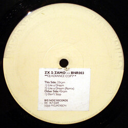 Zx & Zamo Don't Stop USED VINYL 12INCH 33 S RPM 45 RPM PROMO WHITE LABEL