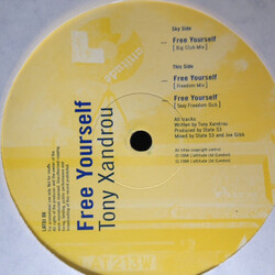 Tony Xandrou Free Yourself USED VINYL 12INCH PROMO