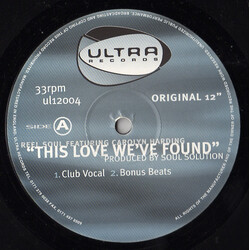 Reel Soul / Carolyn Harding This Love We've Found USED VINYL 12INCH SINGLE