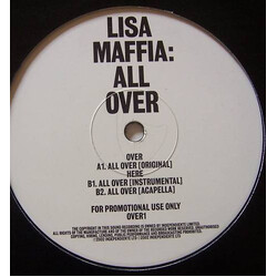Lisa Maffia All Over USED VINYL 12INCH PROMO