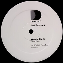 Warren Clarke Over You USED VINYL 12INCH TEST PRESSING