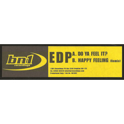 EDP Do Ya Feel It? / Happy Feeling (Remix) USED VINYL 12INCH PROMO