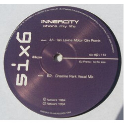 Inner City Share My Life (Baseroom Remixes) USED VINYL 12INCH 33 S RPM PROMO