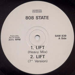 808 State Lift / Open Your Mind USED VINYL 12INCH PROMO 33 S RPM