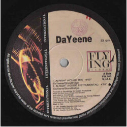 DaYeene Alright USED VINYL 12INCH 33 S RPM