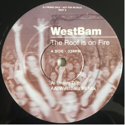 WestBam The Roof Is On Fire USED VINYL 12INCH 33 S RPM PROMO