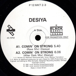 Desiya Comin On Strong USED VINYL 12INCH 45 RPM PROMO