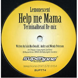 Lemonescent Help Me Mama (Terminalhead Remix) USED VINYL 12INCH SINGLE SIDED PROMO