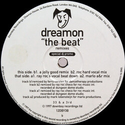 Dreamon The Beat  (Remixes) USED VINYL 12INCH PROMO 33 S RPM