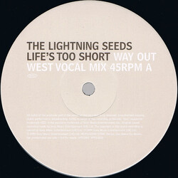 Lightning Seeds Life's Too Short (Way Out West Remixes) USED VINYL 12INCH PROMO
