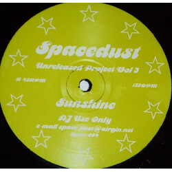 Spacedust Unreleased Project Vol 3 USED VINYL 12INCH 33 S RPM SINGLE SIDED PROMO