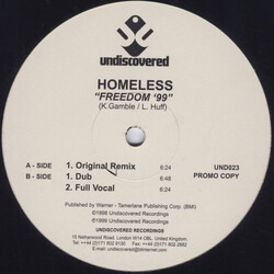 Homeless Freedom '99 USED VINYL 12INCH PROMO