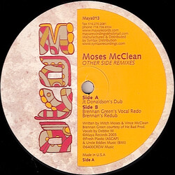 Moses McClean Other Side Remixes USED VINYL 12INCH 45 RPM 33 S RPM
