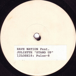 Rave Nation (2) / Juliette Jaimes Stand Up USED VINYL 12INCH 45 RPM PROMO WHITE LABEL