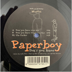 Paperboy (4) Don't You Know USED VINYL 12INCH