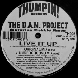 The D.A.M. Project / Debbie Ames Live It Up USED VINYL 12INCH 33 S RPM