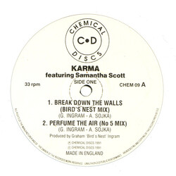 Karma (14) / Samantha Scott Break Down The Walls USED VINYL 12INCH 33 S RPM