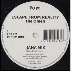 The Omen (3) Escape From Reality USED VINYL 12INCH 45 RPM