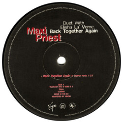 Maxi Priest / Elisha La'Verne Back Together Again USED VINYL 12INCH PROMO