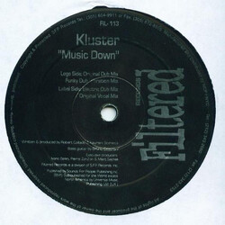 Kluster Music Down USED VINYL 12INCH