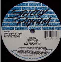 Simone Hey Fellas USED VINYL 12INCH 33 S RPM