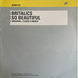 Britalics So Beautiful USED VINYL 12INCH 33 S RPM 45 RPM TEST PRESSING