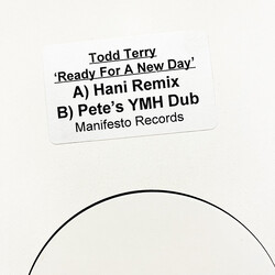 Todd Terry Ready For A New Day USED VINYL 12INCH WHITE LABEL