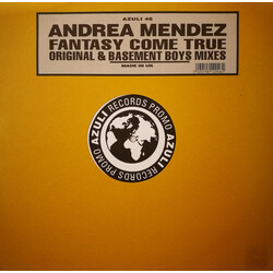 Andrea Mendez Fantasy Come True USED VINYL 12INCH 33 S RPM PROMO