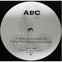 ABC Say It (The Black Box Mix) USED VINYL 12INCH PROMO