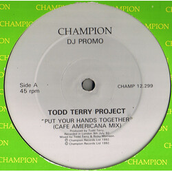 The Todd Terry Project Put Your Hands Together USED VINYL 12INCH 45 RPM PROMO