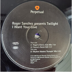 Roger Sanchez / Twilight (7) I Want Your Love USED VINYL 12INCH 33 S RPM SINGLE