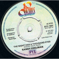Randy Edelman The Night Has A Thousand Eyes USED VINYL 7INCH 45 RPM