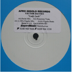 Victor Davies Lady Luck / Runaway Train USED VINYL 12INCH WHITE LABEL PROMO