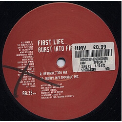 First Life Burst Into Fire USED VINYL 12INCH