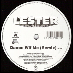 Wicked Lester Dance Wif Me (Remix) USED VINYL 12INCH 45 RPM