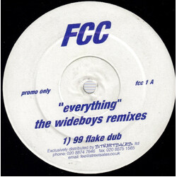 FCC Everything (The Wideboys Remixes) USED VINYL 12INCH PROMO