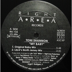 Toni Shannon My Baby USED VINYL 12INCH 33 S RPM