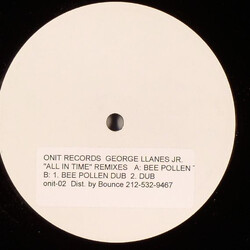 George Llanes, Jr. All In Time (Remixes) USED VINYL 12INCH 45 RPM 33 S RPM WHITE LABEL