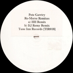 Pete Gawtry Re-Morse Remixes USED VINYL 12INCH WHITE LABEL 45 RPM 33 S RPM
