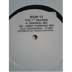 Sign 13 The 1st Degree USED VINYL 12INCH WHITE LABEL PROMO