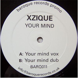 Xzique Your Mind USED VINYL 12INCH PROMO 33 S RPM