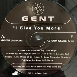 Gent I Give You More USED VINYL 12INCH