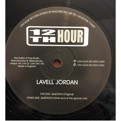 Lavell Jordan Question USED VINYL 12INCH
